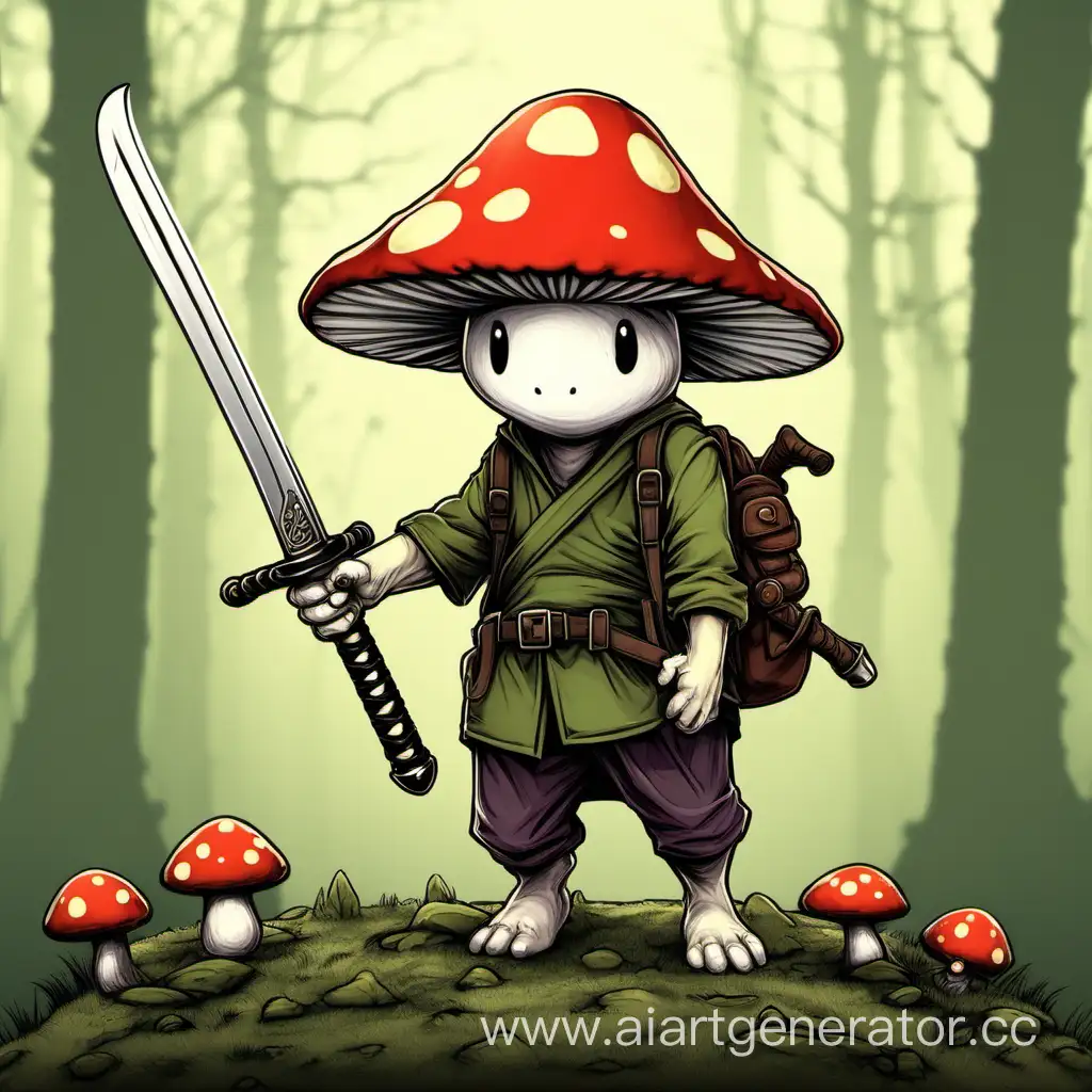 Adventurous-Grung-Warrior-with-Mushroom-Hat-and-Katana