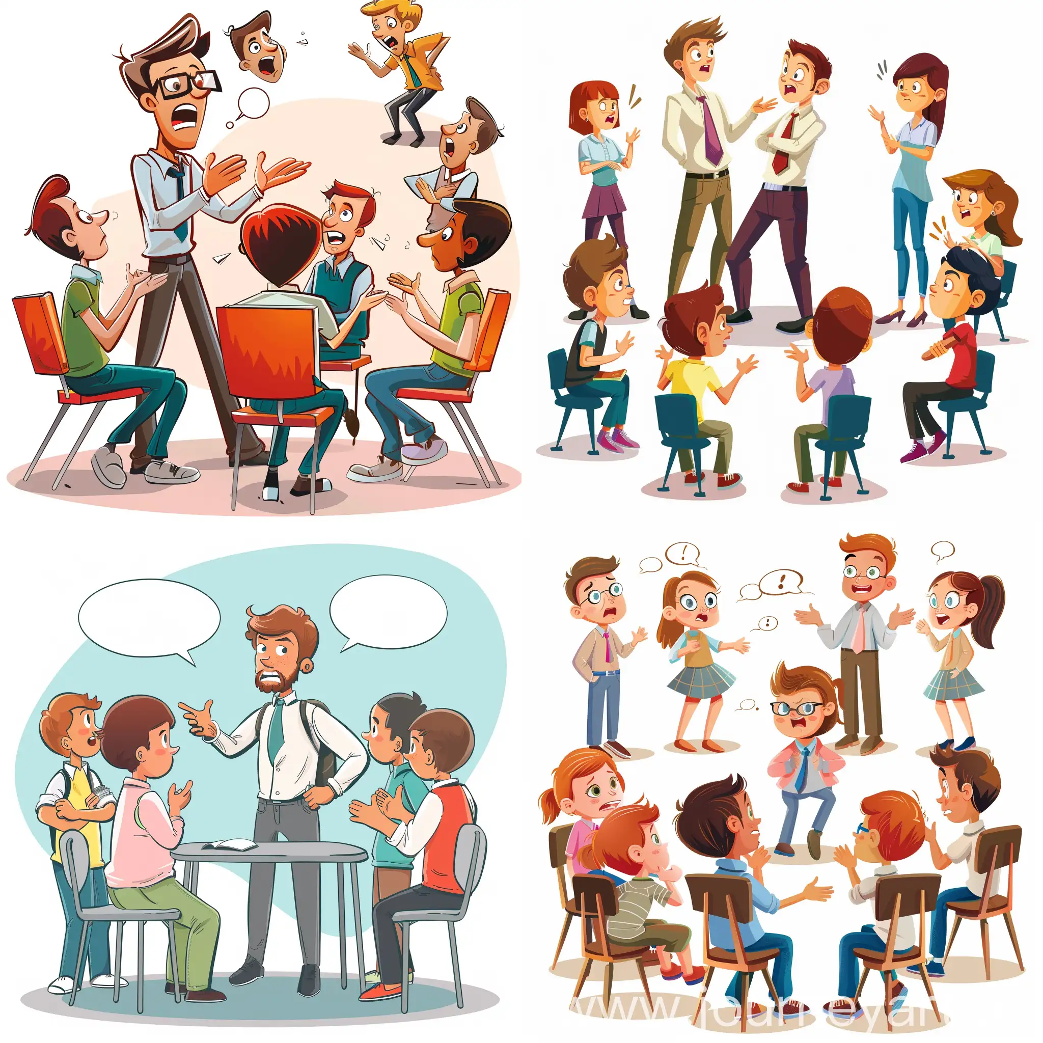 Cheerful-Classroom-Chaos-Playful-Students-Distract-Teacher