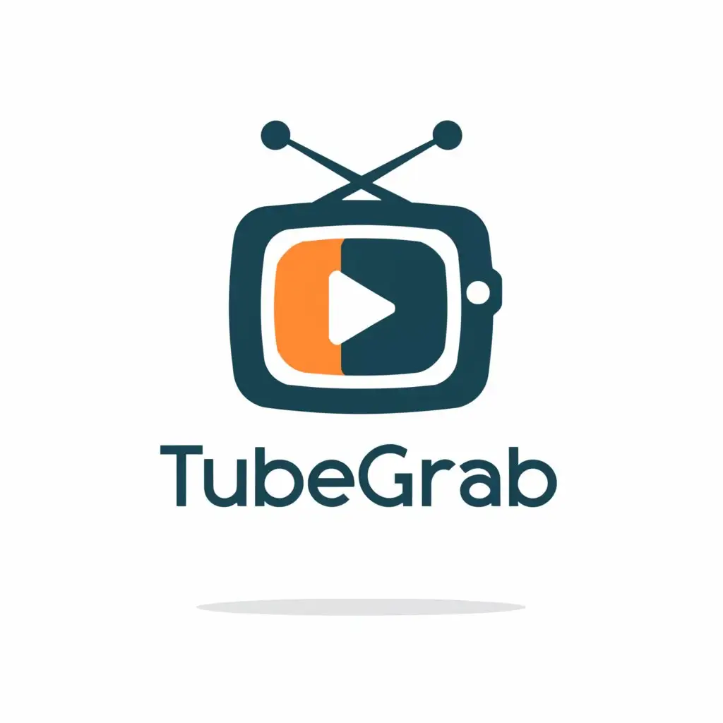 a logo design,with the text "TubeGrab", main symbol:TubeGrab,Minimalistic,be used in Entertainment industry,clear background