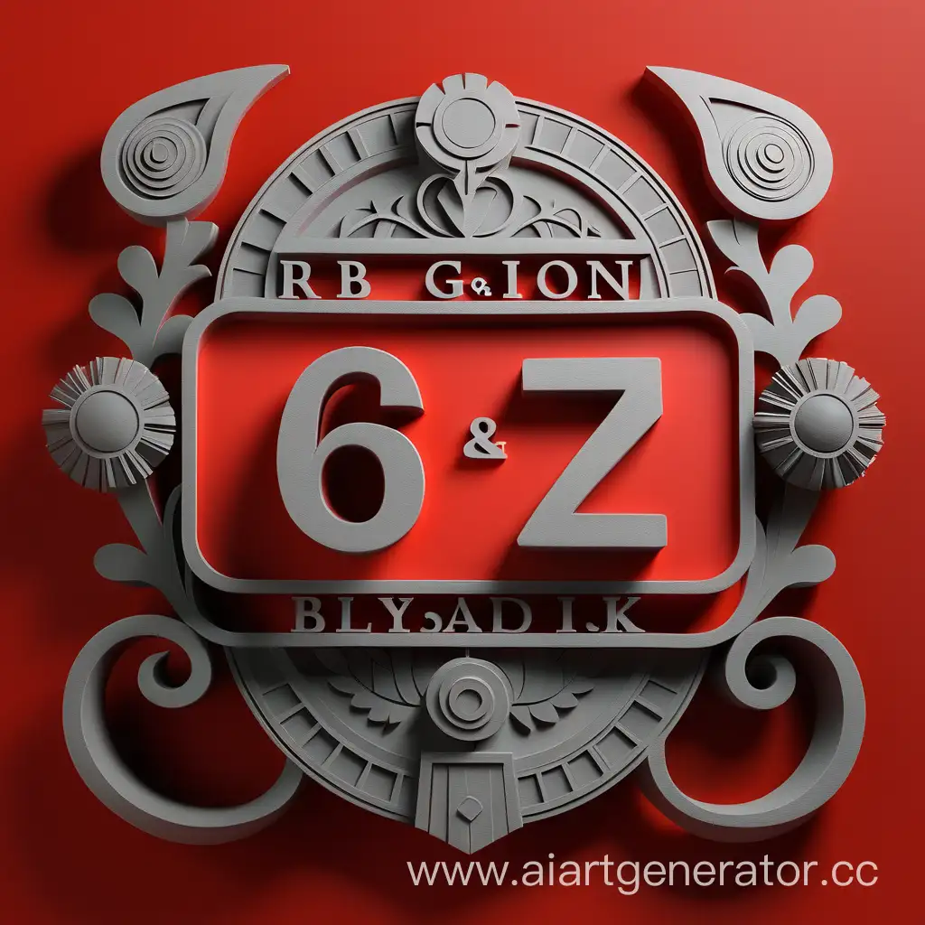 Надпись "ReGioN72 & Blyadik69" на красном фоне 
