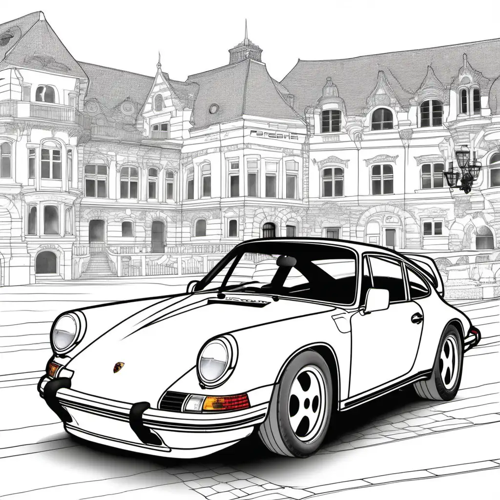 Porsche 911 Coloring Page for Car Enthusiasts