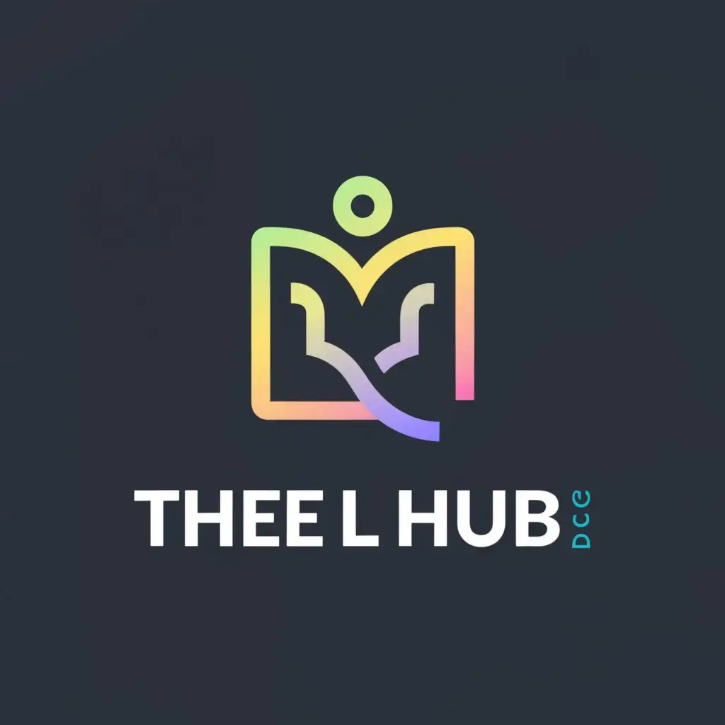 a logo design,with the text 'The L Hub', main symbol:Student,Minimalistic,be used in Education industry,clear background