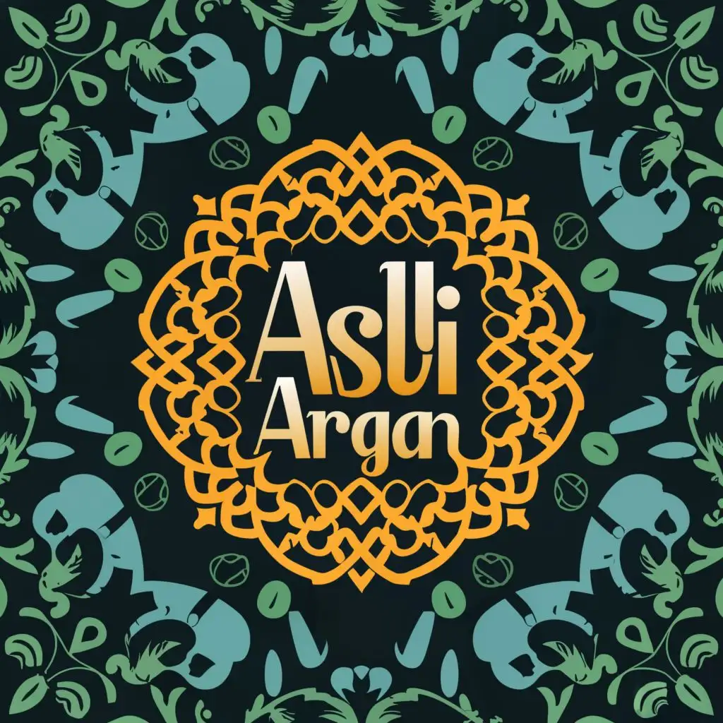 logo, Moroccan pattern, with the text "Asli Argan", typography, be used in Finance industry