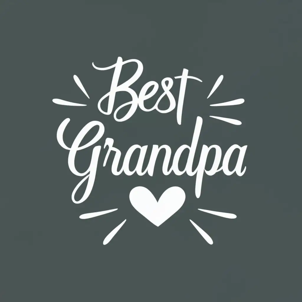 logo, Best grandpa, with the text "Best grandpa", typography