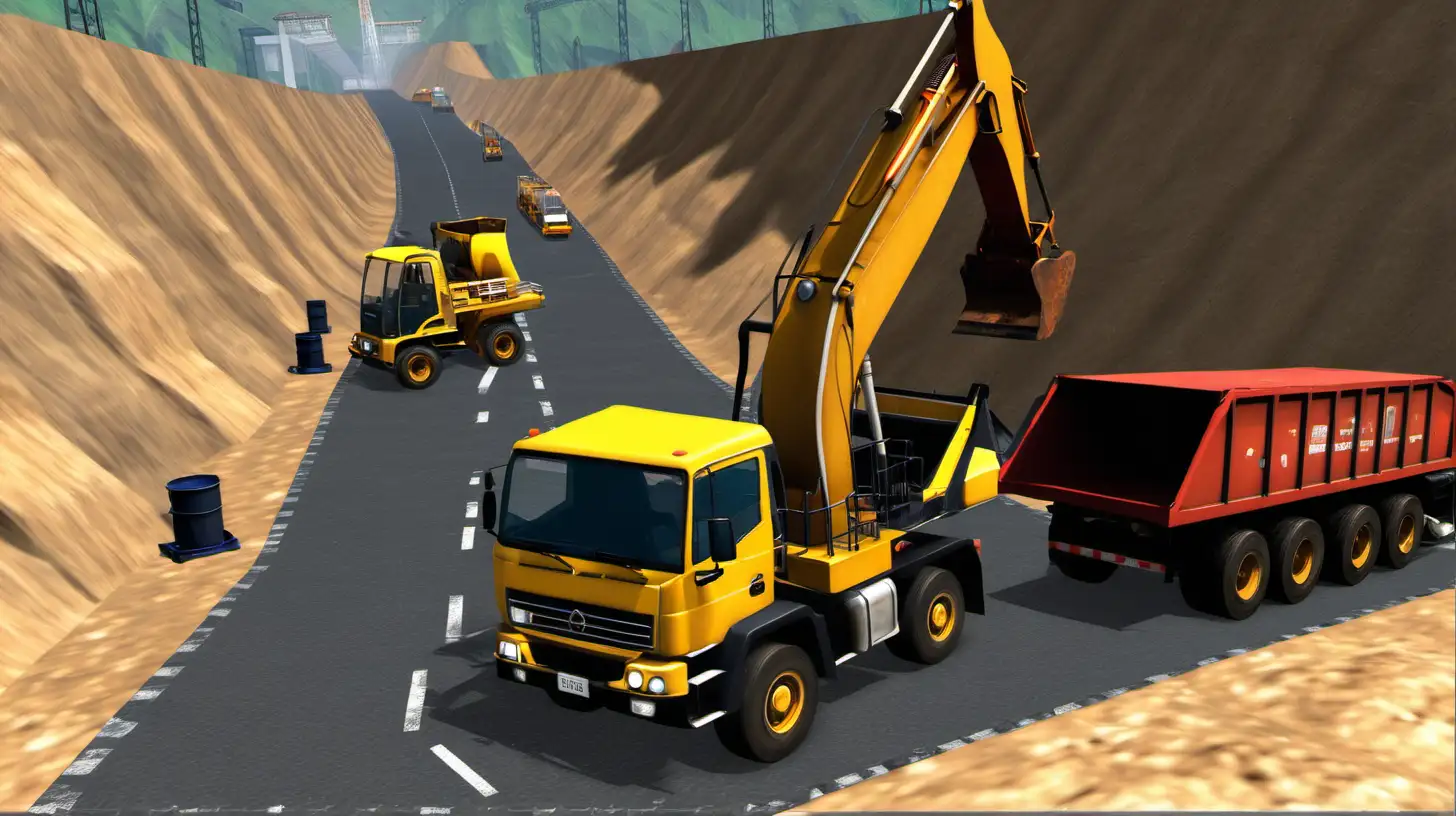 Explore a realistic open world with challenging roads and offroad tracks, dive into the deep mines, discover the big city, port, train station, malls, warehouses and many customer-owned private areas and lots. Start making money for your small business with job offers (road construction, building construction, tunnel construction, bridge construction, transportation logistics, mining operations).