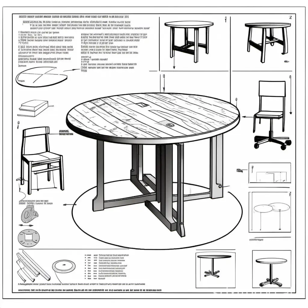 Round-Table-Assembly-Guide-StepbyStep-Instructions-and-Visuals