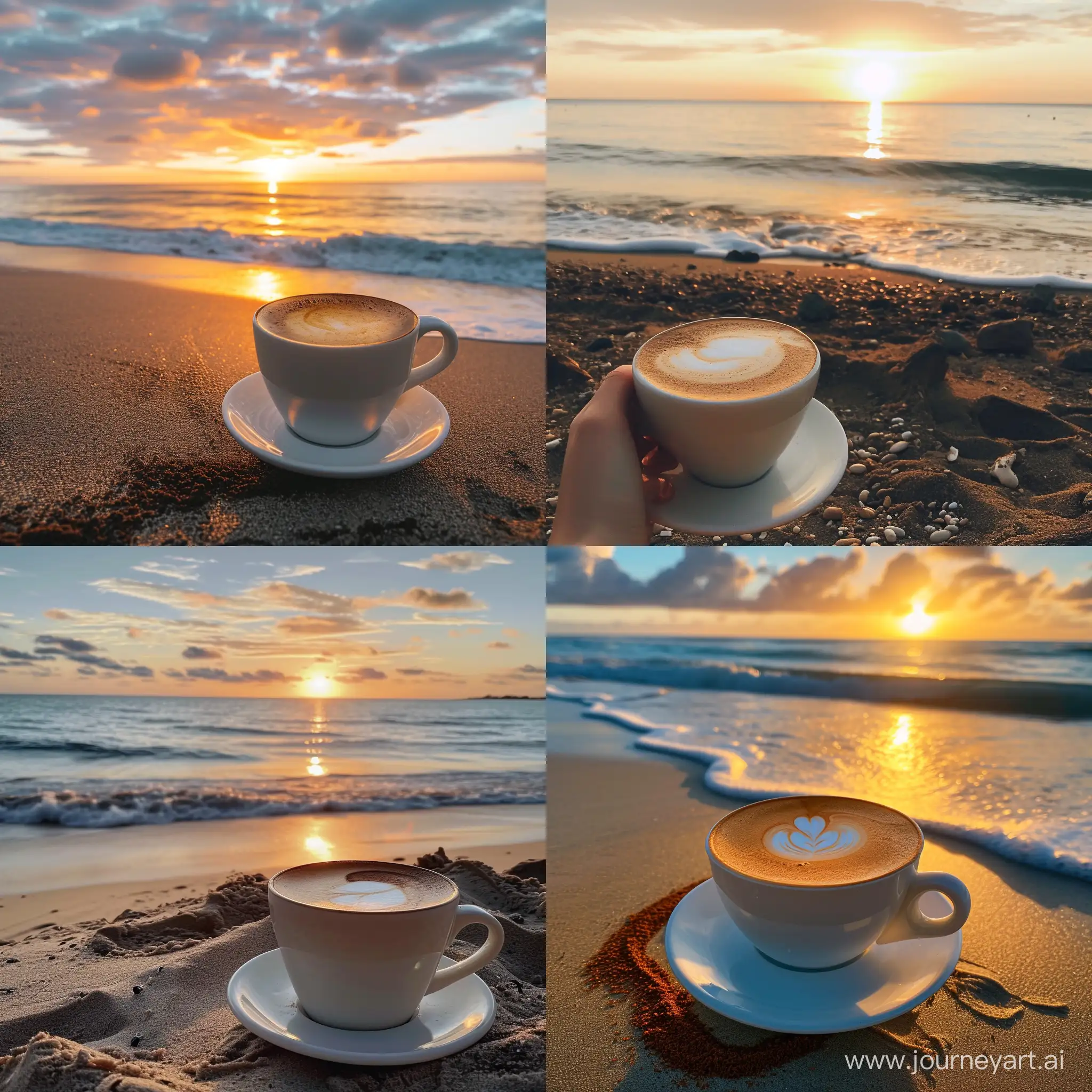 Serene-Sunset-Beach-Coffee-Scene