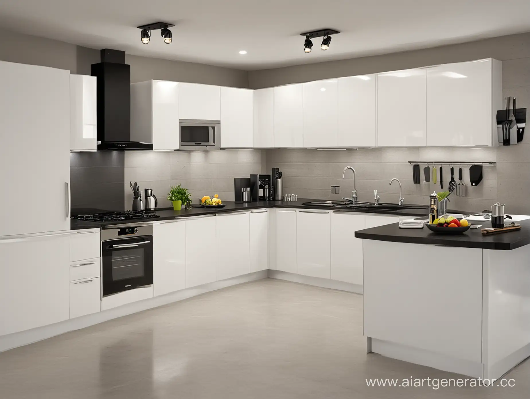 Contemporary-Kitchen-Interior-with-Sleek-Design-Elements