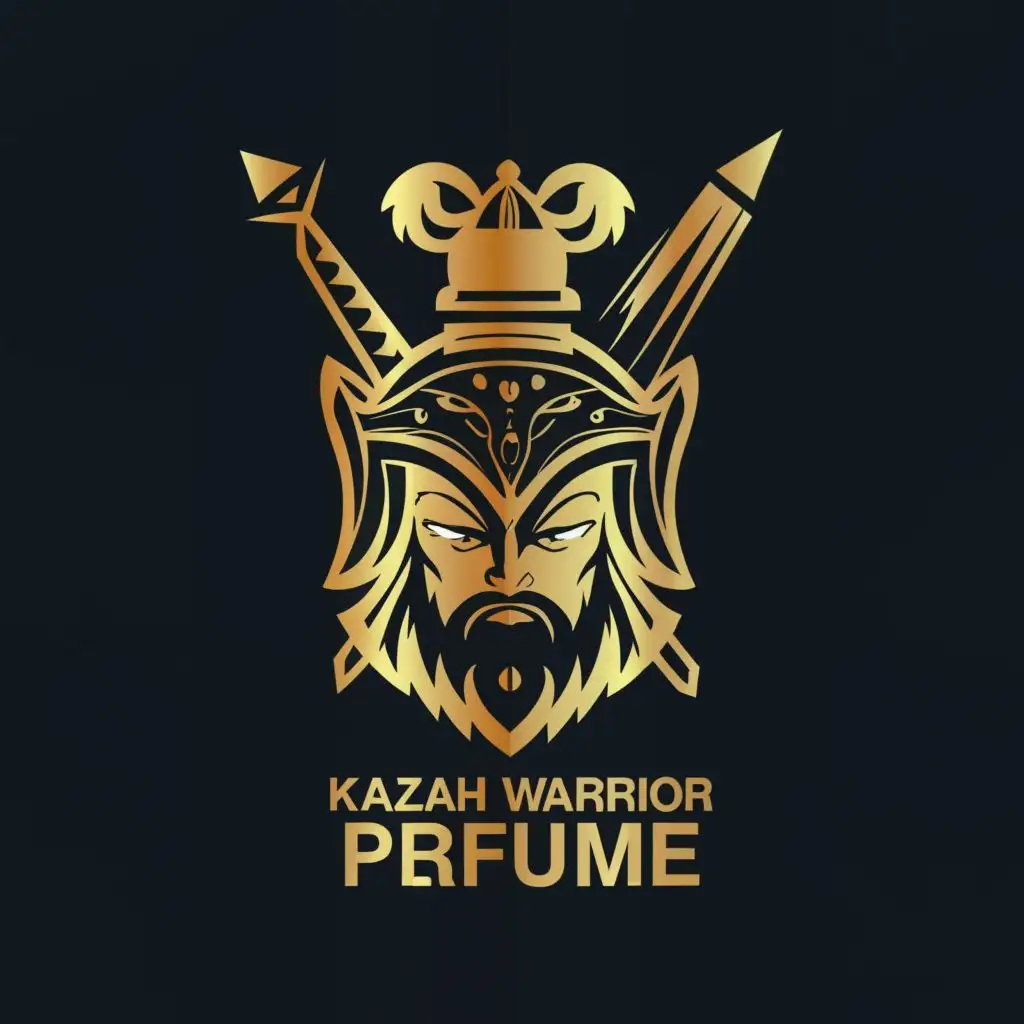 LOGO-Design-For-Warrior-Perfume-Bold-Typography-for-Kazakh-Warrior-Perfume-in-the-Beauty-Spa-Industry