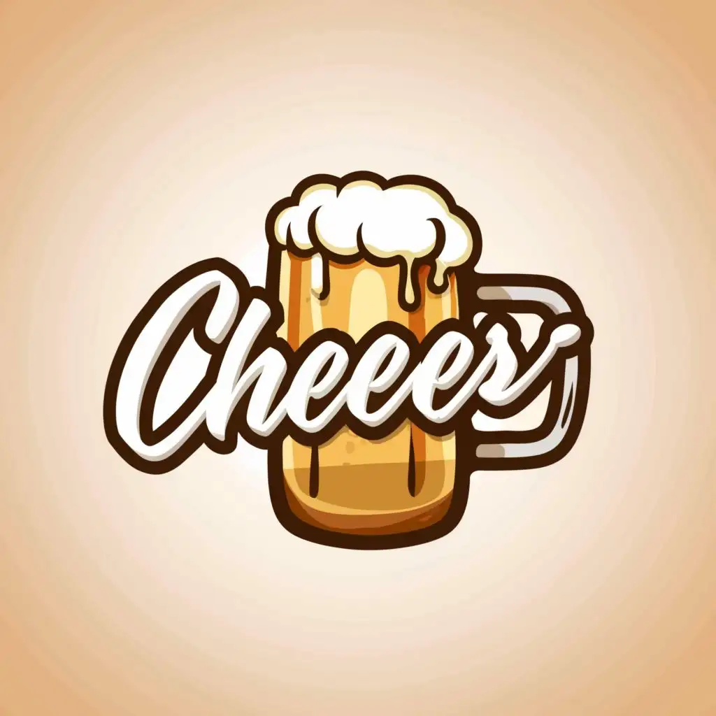 a logo design,with the text "Cheers", main symbol:Beer,Moderate,be used in Restaurant industry,clear background