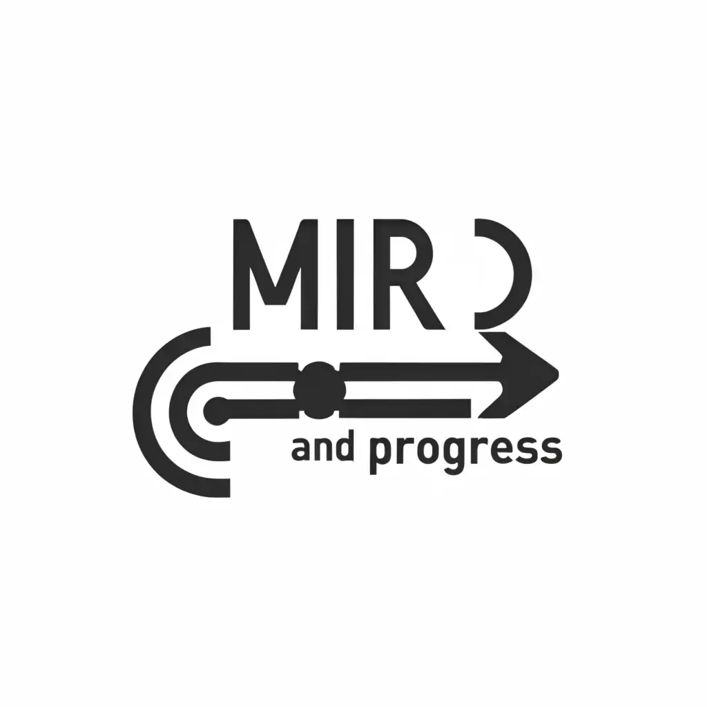 a logo design,with the text "MIRo", main symbol:machinery investment roadmap,Minimalistic,clear background