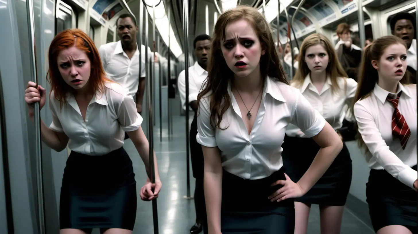 Metro Slavery Scene Hermione and Ginny in Distress