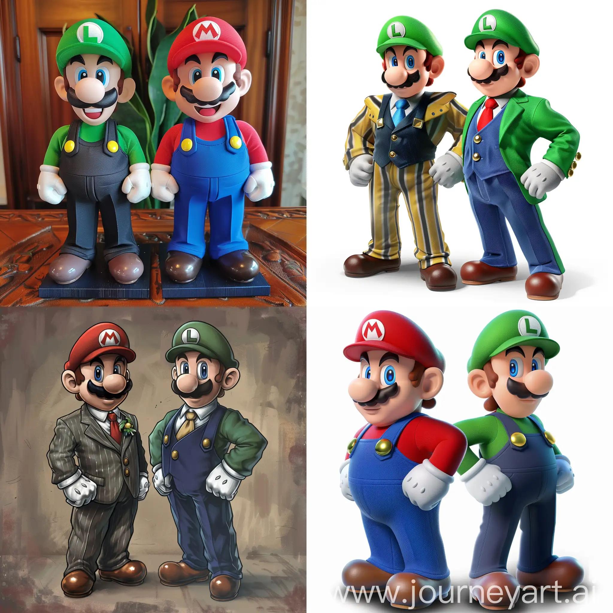 Formal-Attire-Mario-and-Luigi-Portrait