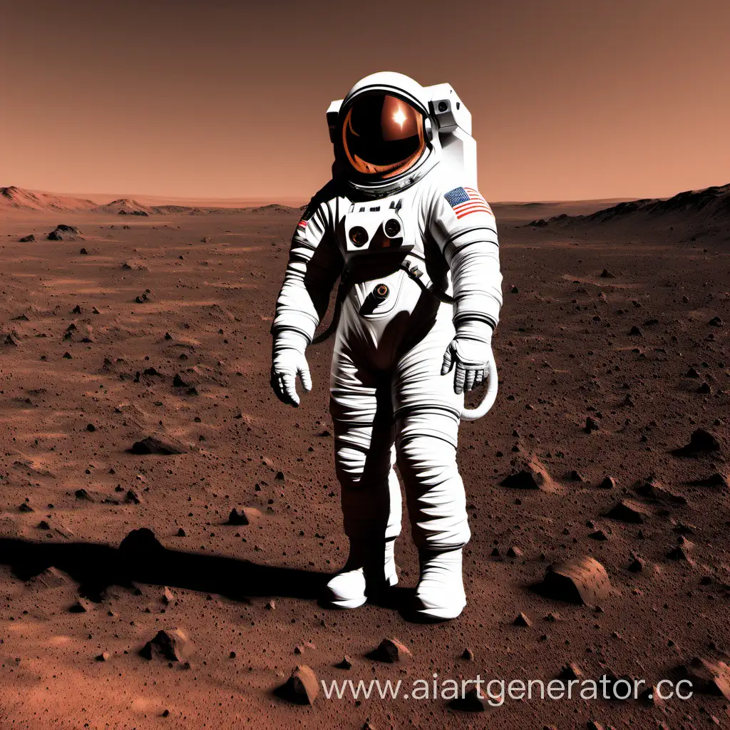 Exploring-the-Martian-Surface-Astronaut-in-Red-Spacesuit-on-Mars