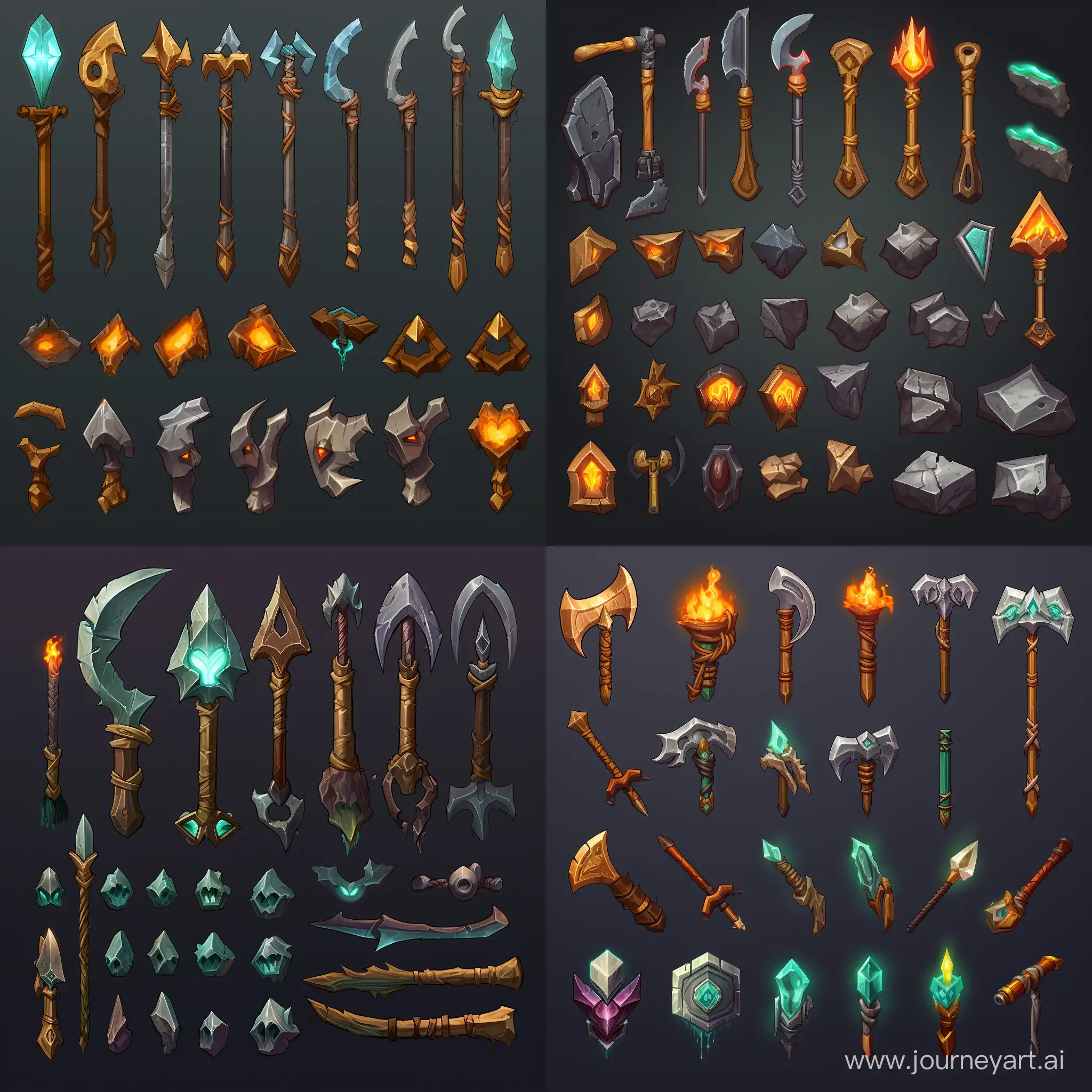 Fantasy-Item-Spritesheet-with-Crystal-Tools-and-Magical-Lighting-Effects