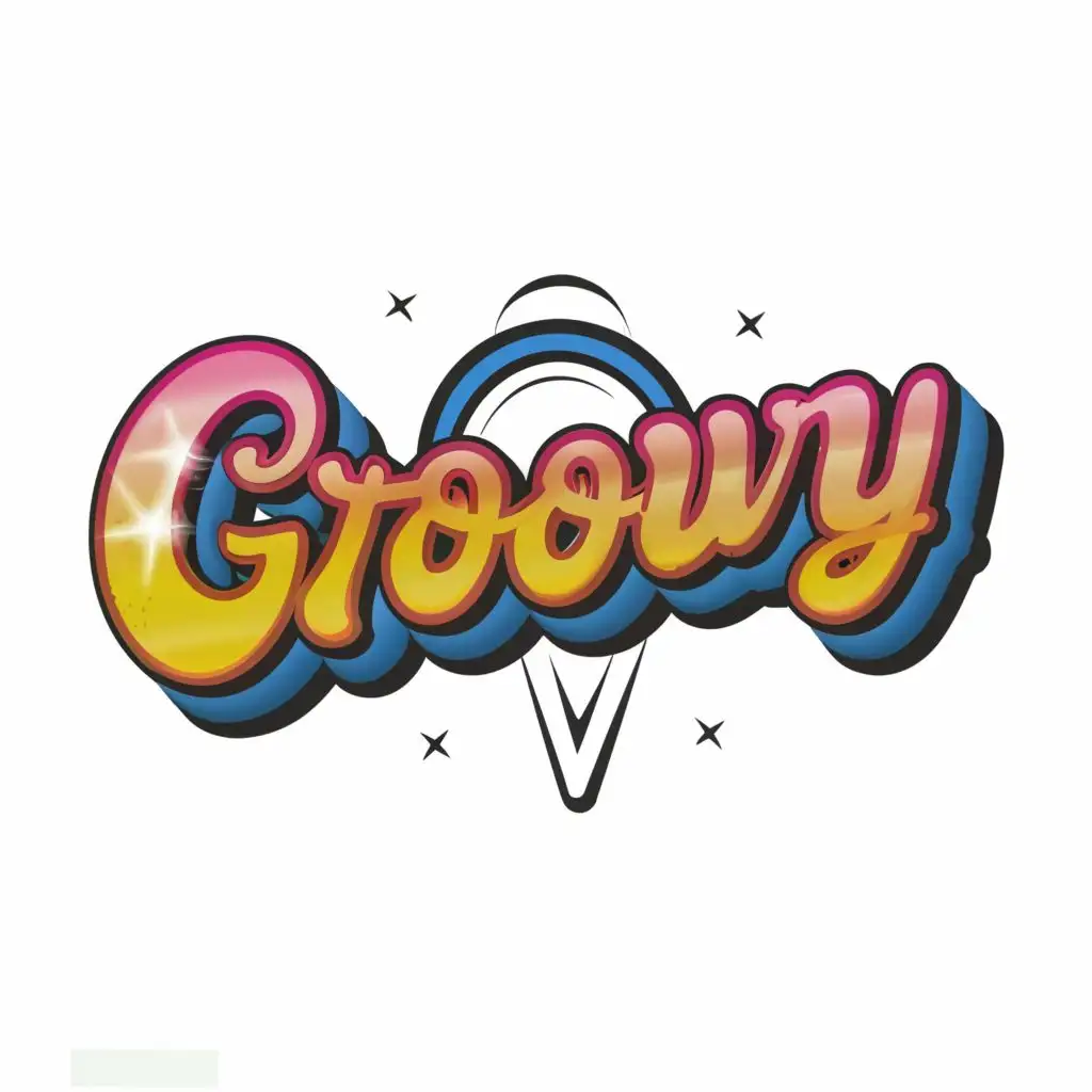LOGO-Design-For-Groovy-Retro-TShirt-Vector-with-Vibrant-Neon-Colors-and-Typography