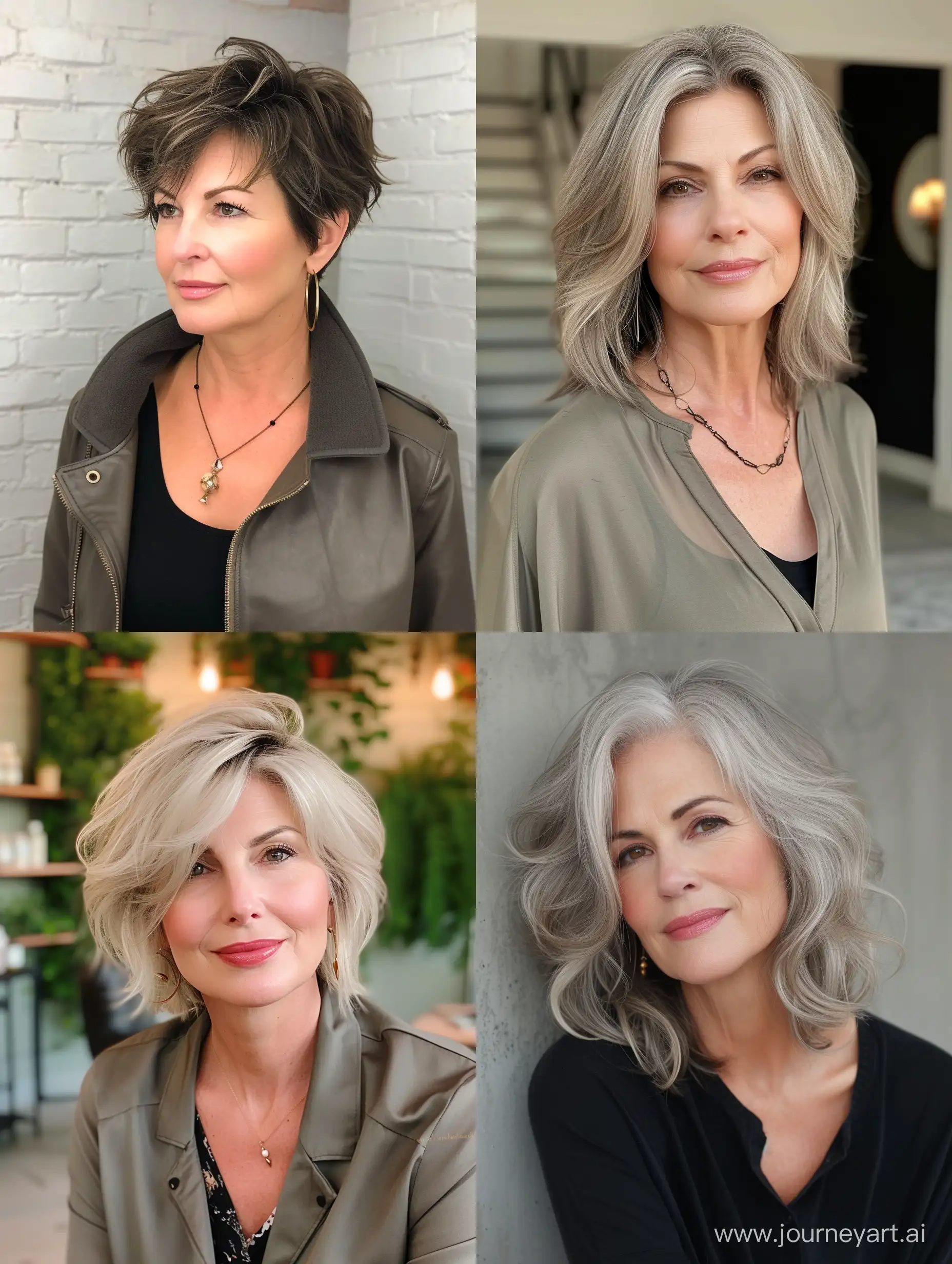 trendy spring haircut for women over 40