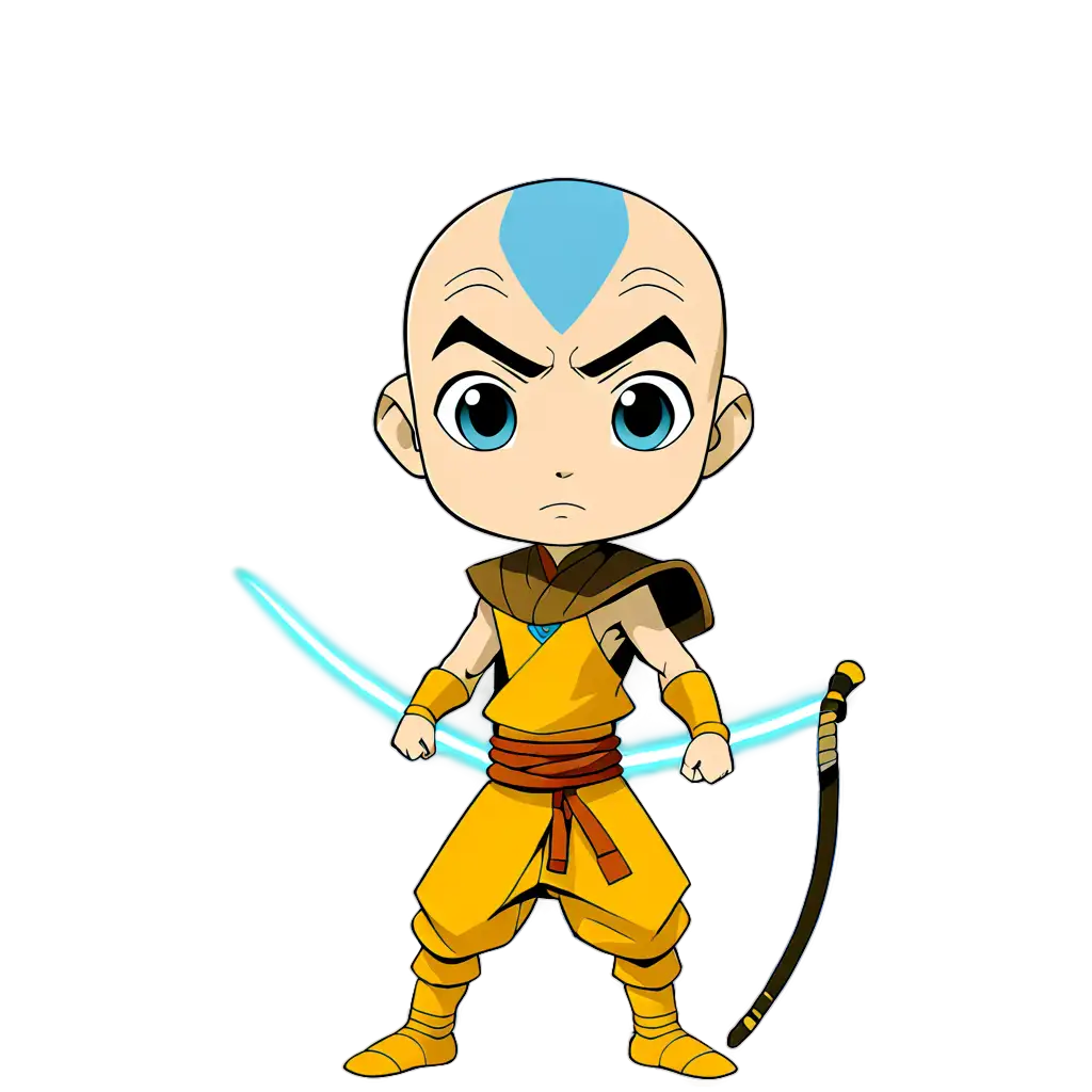 Chibi-Aang-PNG-Adorable-Avatar-The-Last-Air-Bender-Character-Art