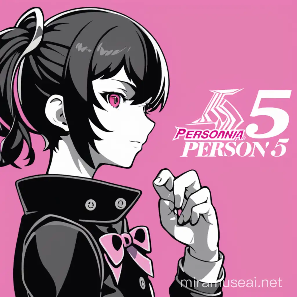 Persona 5 Inspired Girl in Pink and Black by Nippon Ichi Software