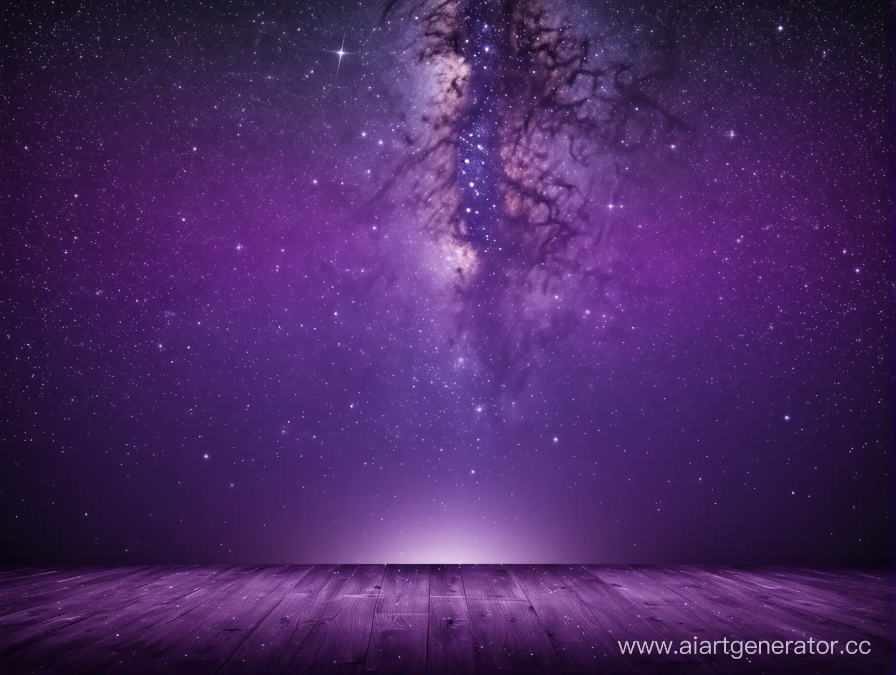 красивый фиолетовый фон со звездным небом