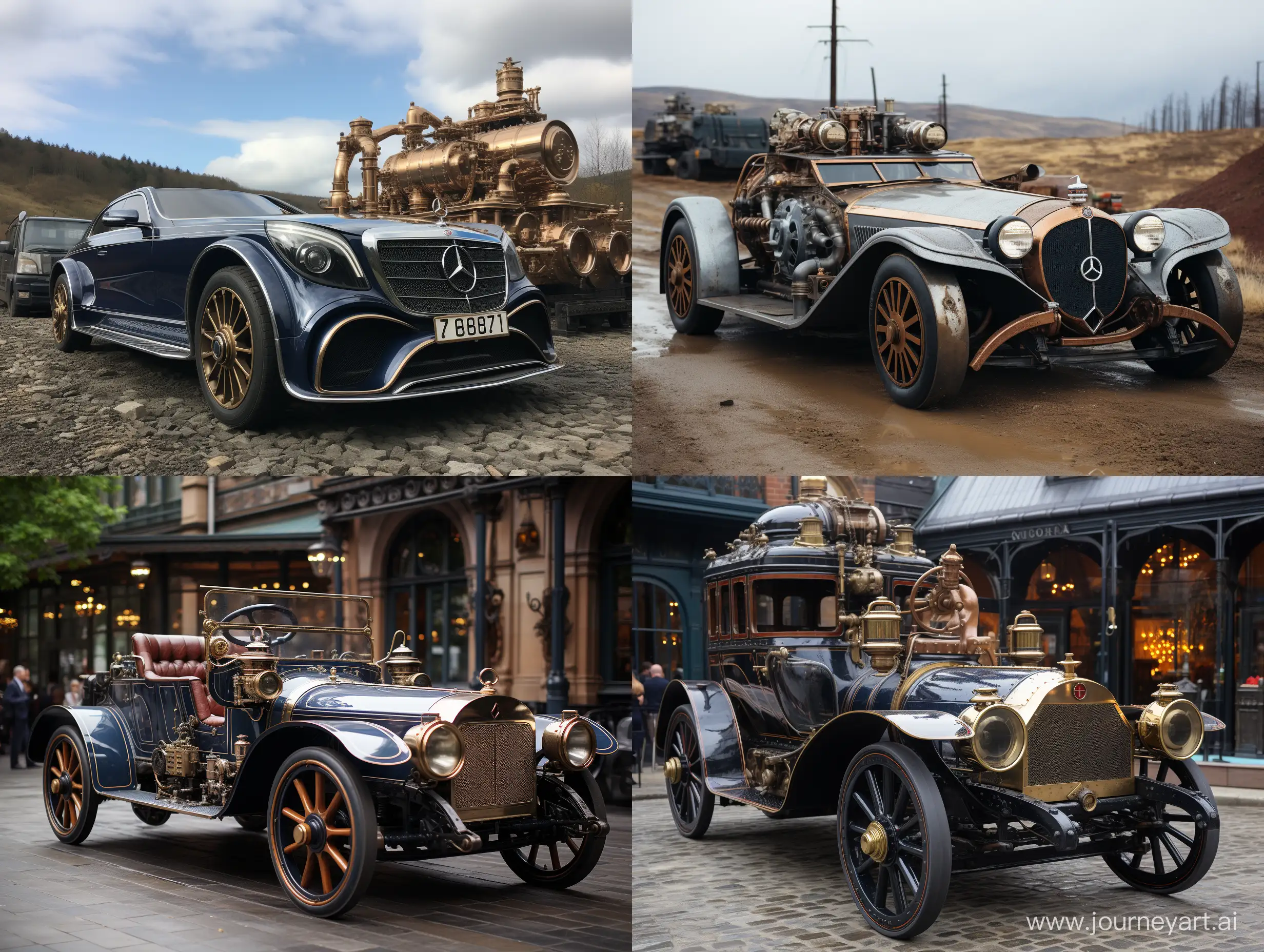 Contrasting-SteamPowered-and-Modern-S-400-Cars-in-a-Raw-Style-Setting