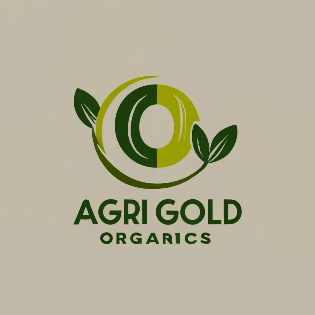 logo, Create a modern and appealing logo for Agri Gold Organics, a brand specializing in organic fertilizers. Incorporate neomorphic design elements with a white background, featuring earthworms or agriculture-related imagery. Emphasize the capital letters 'A' and 'O' separately in the logo, integrating greenery around them for a fresh and organic feel. Strive for a stylish and contemporary look that reflects the brand's commitment to sustainable farming practices., with the text "Agrigold Organics", typography