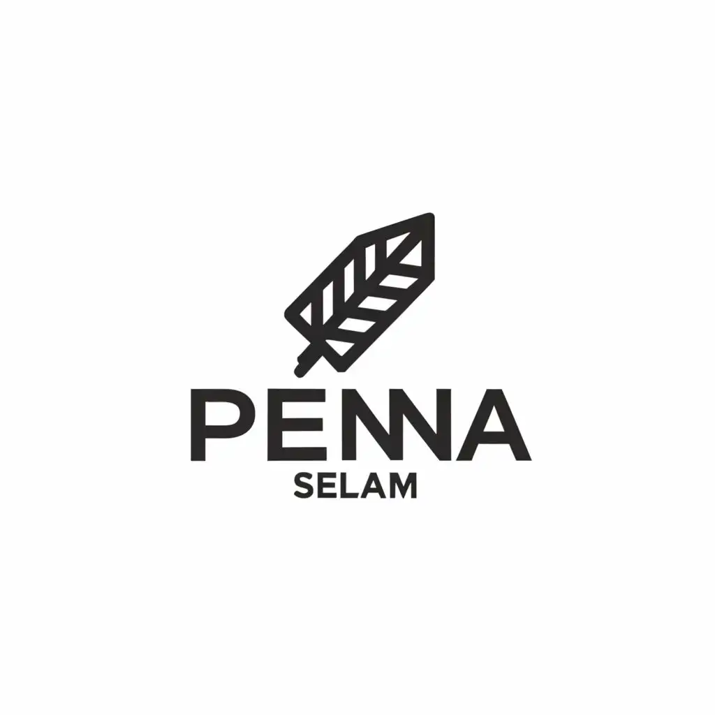 a logo design,with the text "Pena selam", main symbol:Pena,Minimalistic,be used in Retail industry,clear background