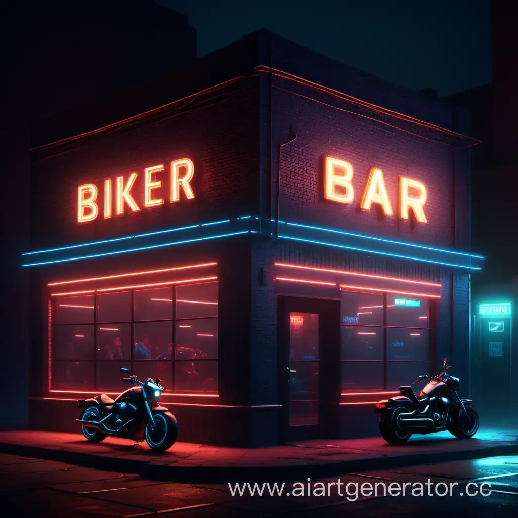 Hyperrealistic-Neon-Night-Scene-Biker-Bar-in-a-Big-City
