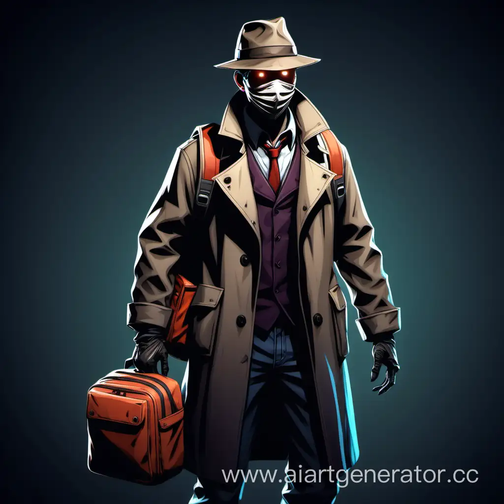 Mysterious-Detective-in-Mask-and-Hat-with-Backpack
