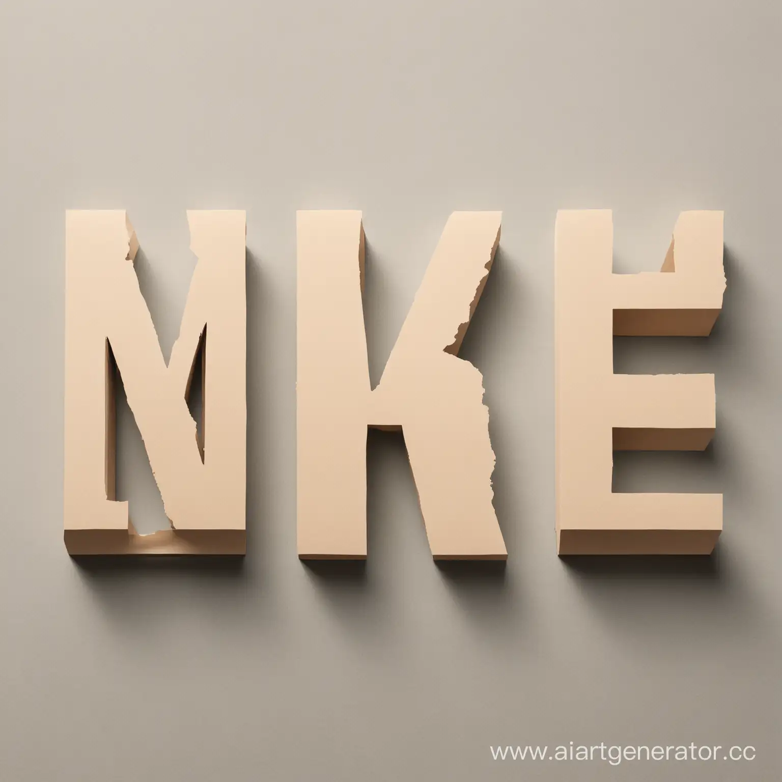 make perspective letters on a plain background.
The letters should be clear,