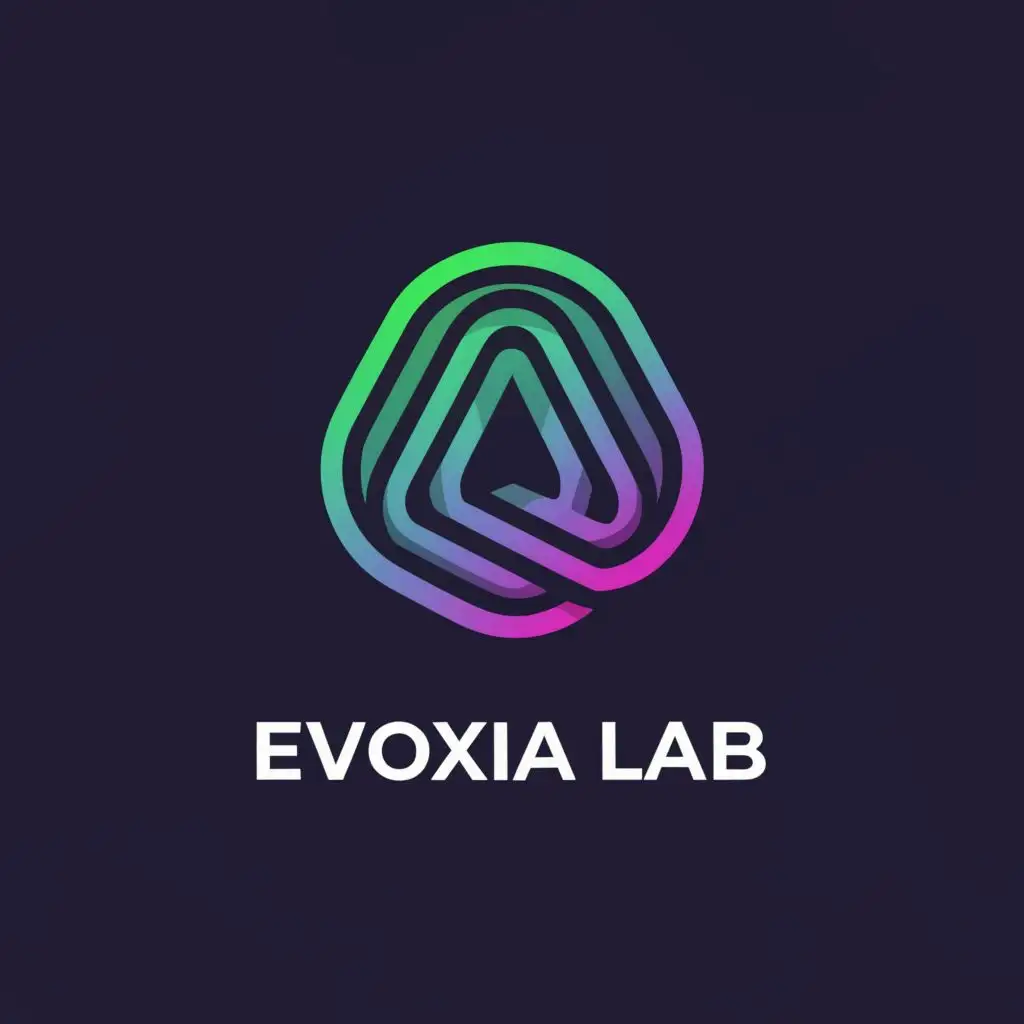 a logo design,with the text "Evoxia Lab", main symbol:Abstract Geometric Shape: A sleek, abstract shape can evoke a sense of modernity and innovation without being tied to any specific technology, allowing for versatility in representing your company's offerings. give me more names for this, be used in Technology industry