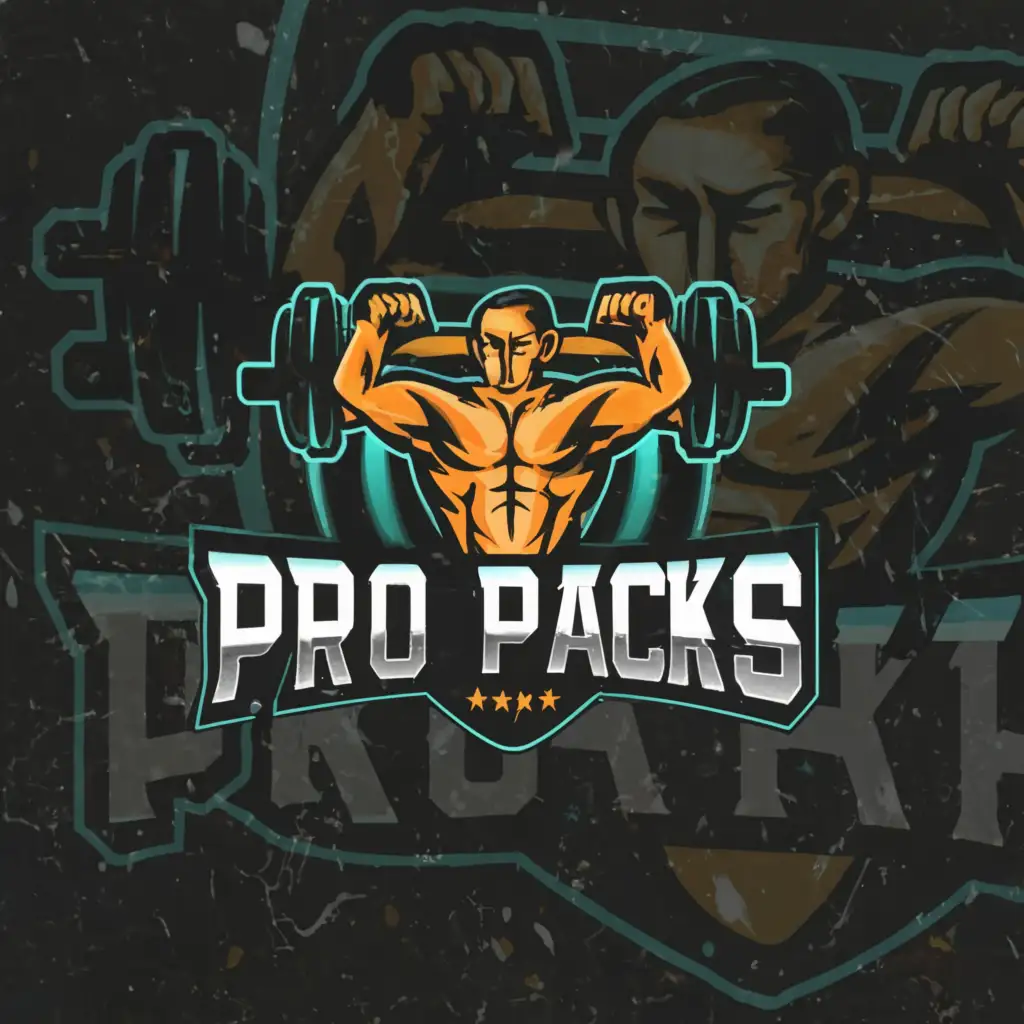 a logo design,with the text "Protein Kits", main symbol:Pro Packs,complex,be used in Sports Fitness industry,clear background
