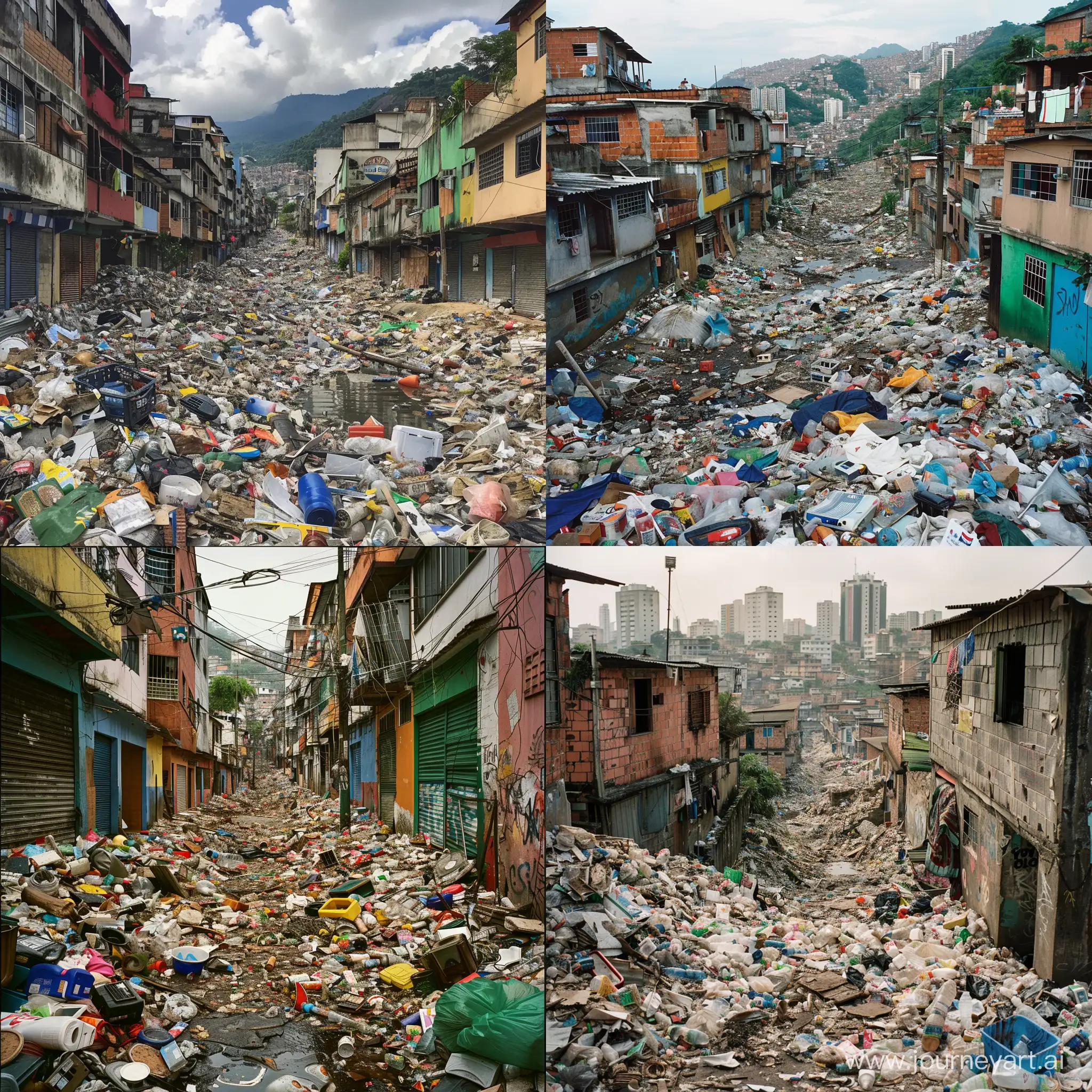 Colorful-Mosaic-of-Brazilian-Favela-Slum-Life
