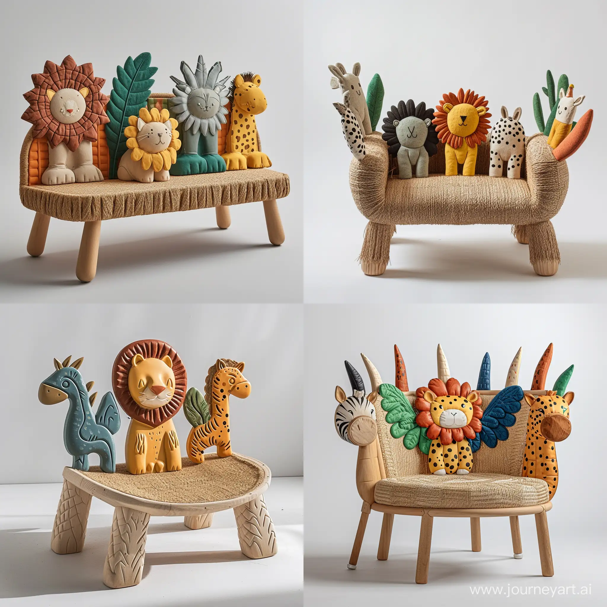 Cute-Safari-AnimalInspired-Childrens-Chair-EcoFriendly-and-Educational