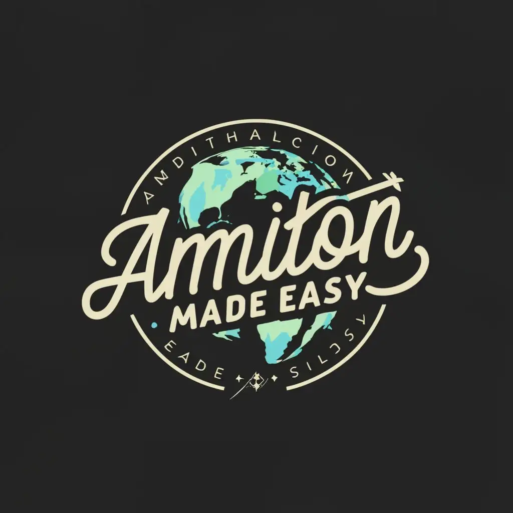 logo, travel, with the text "Ambition Made Easy", typography, be used in Travel industry