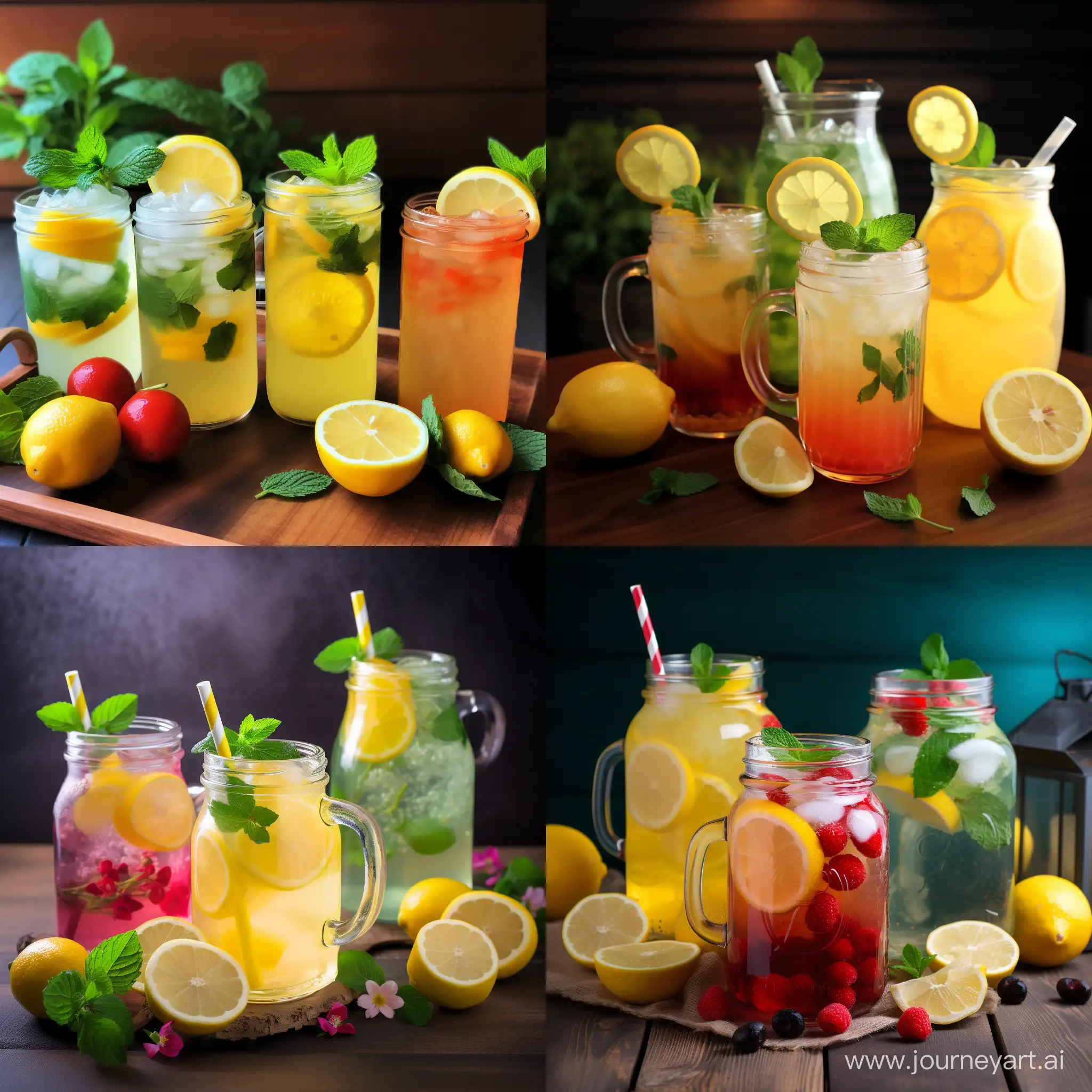 Varieties-of-Homemade-Lemonades-Refreshing-Citrus-Beverages-Galore