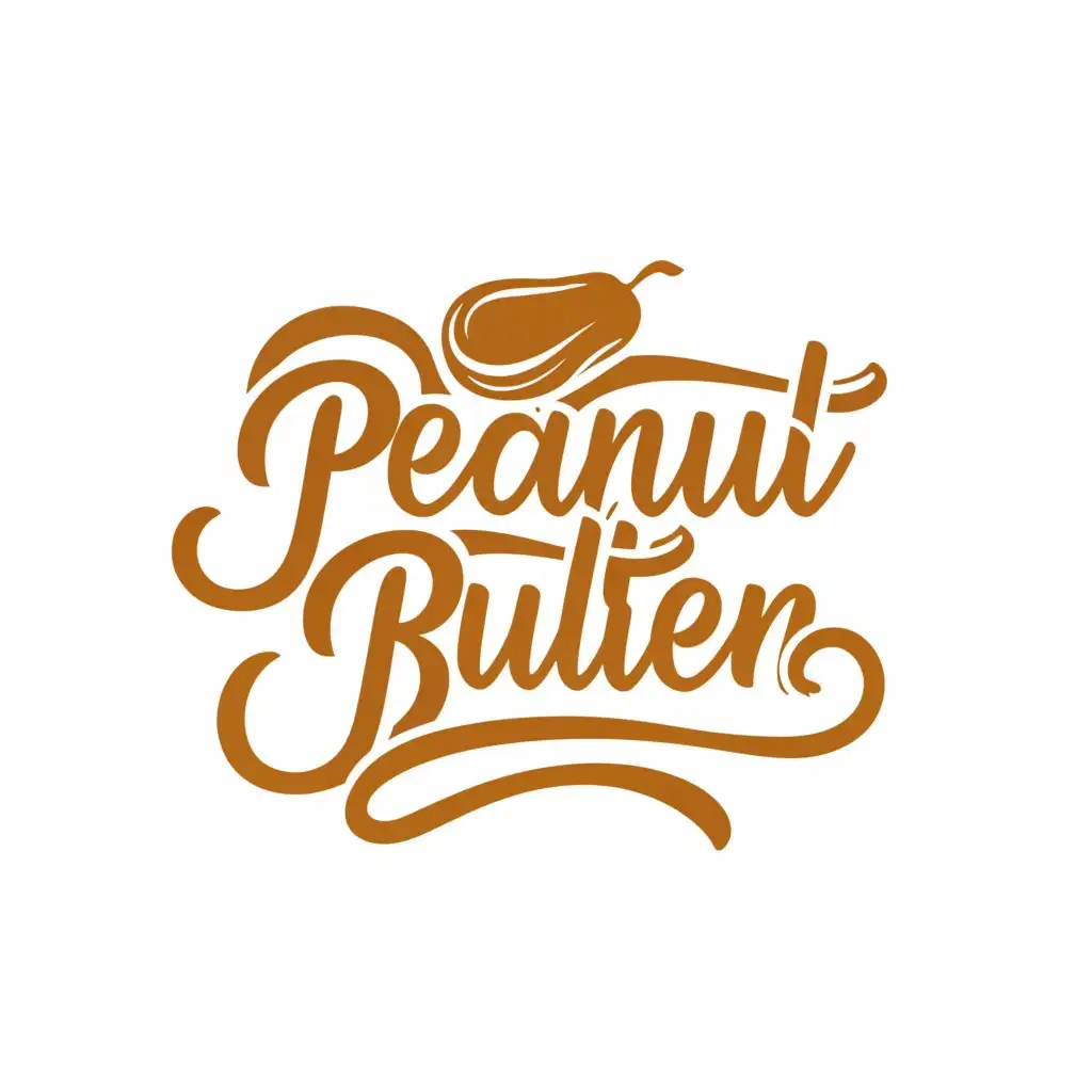 a logo design,with the text "Peanut Butter", main symbol:peanuts ,complex,clear background