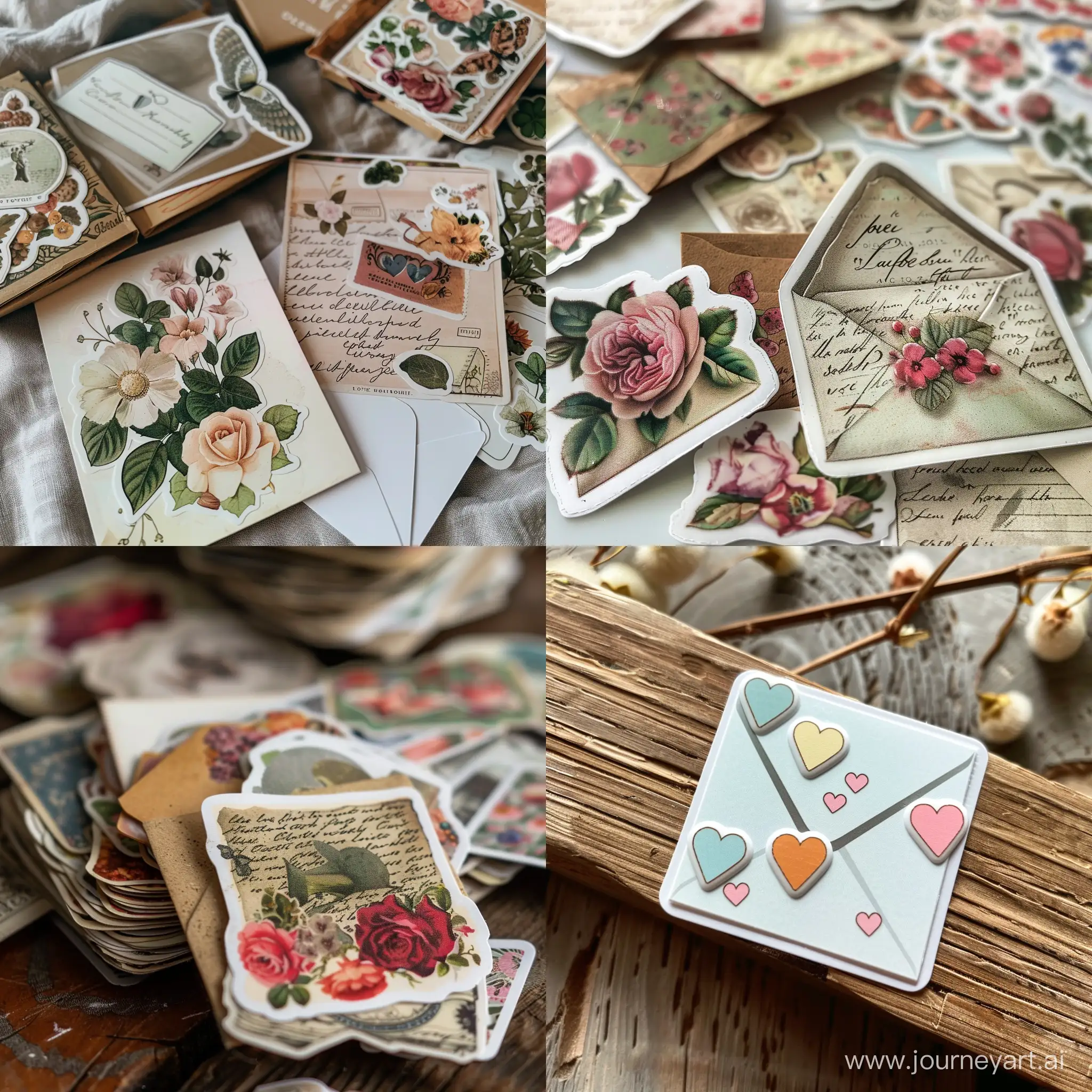 Love letter vintage cute stickerpack designs 
