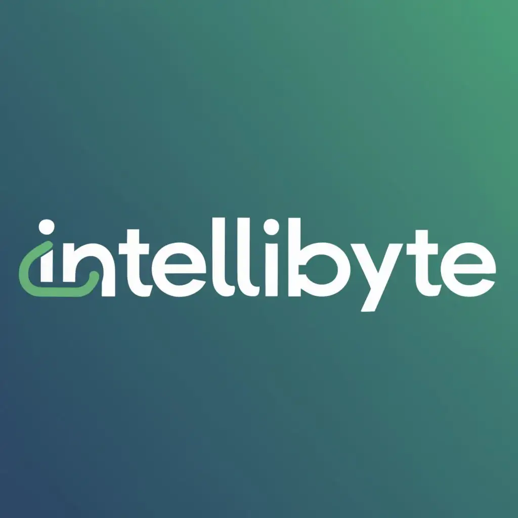 logo, cybersecurity, with the text "IntelliByte", typography, be used in Internet industry