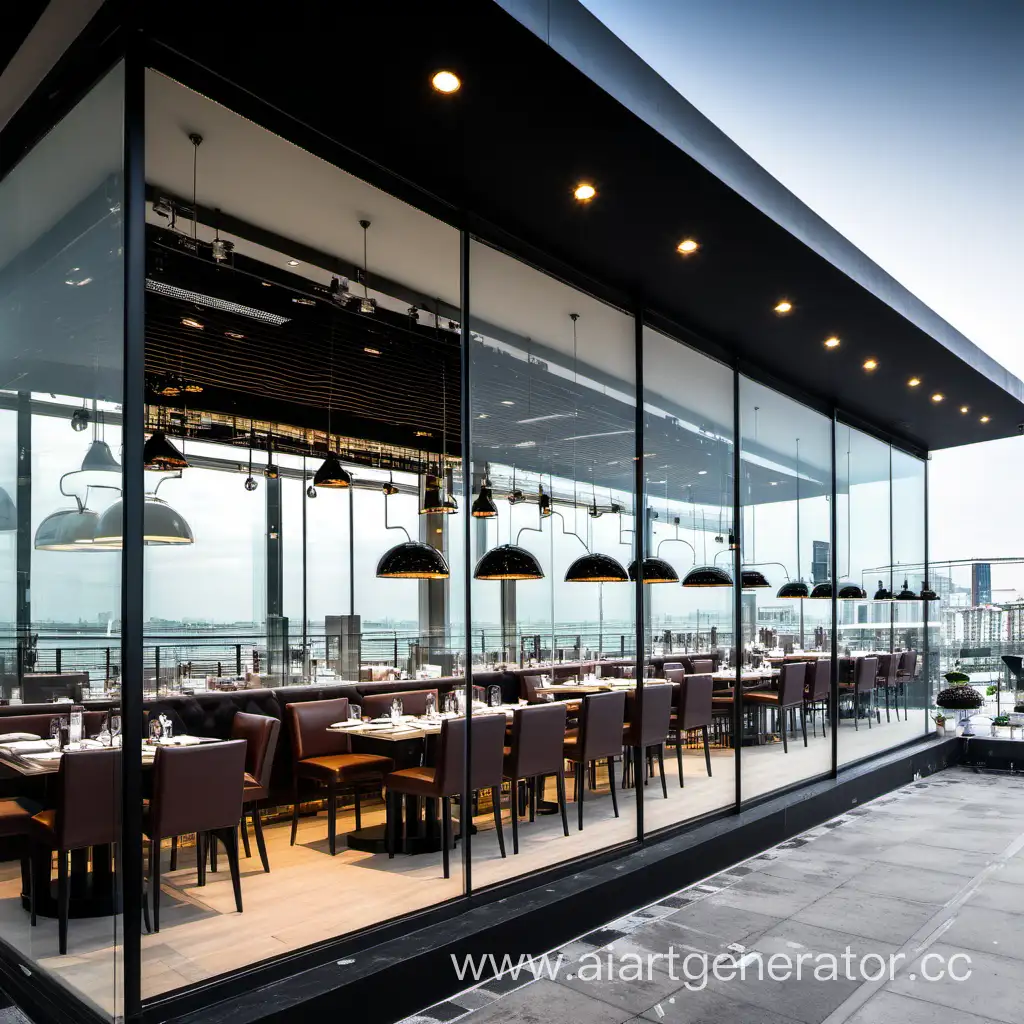 Elegant-Restaurant-Ambiance-with-Frameless-Panoramic-Sliding-Glazing