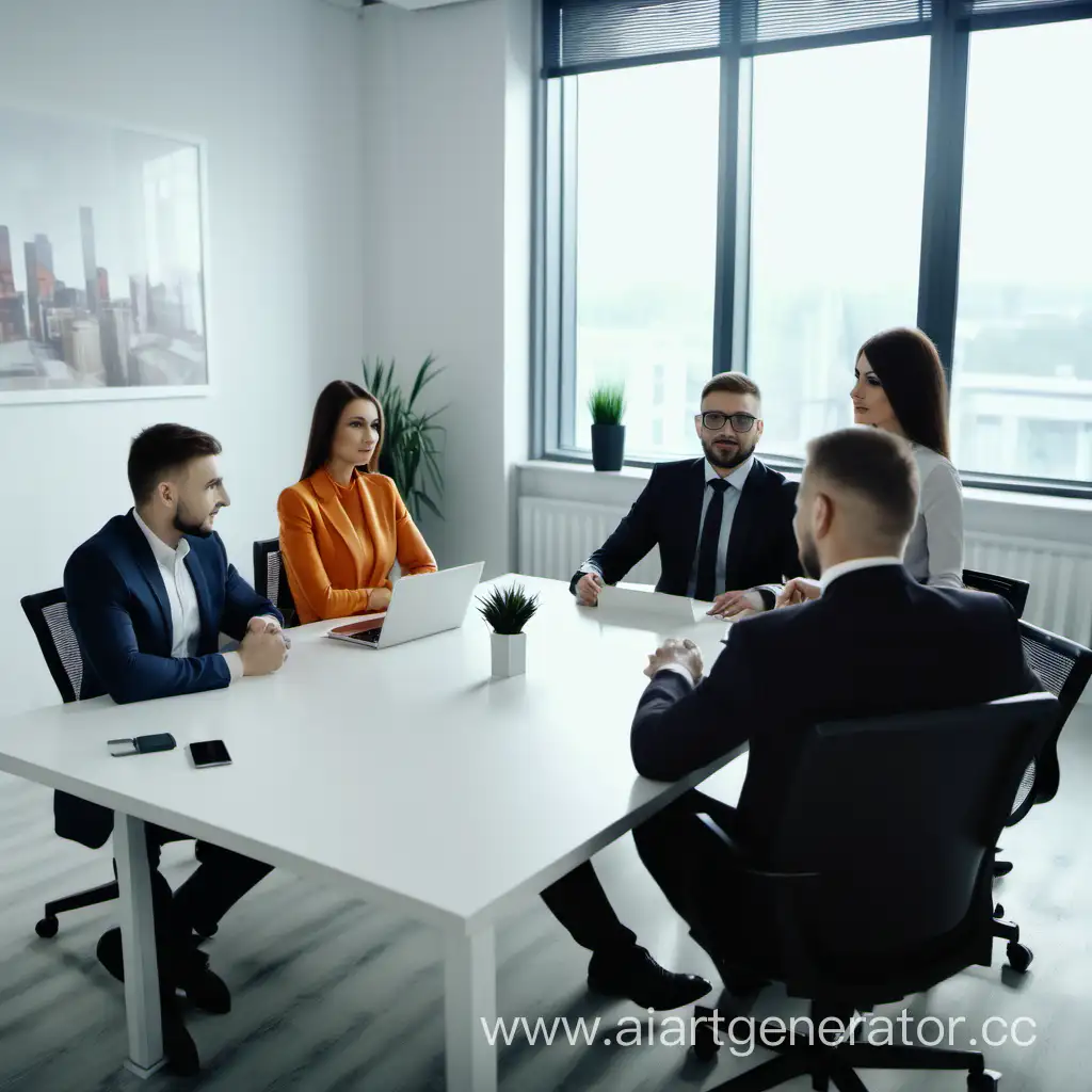 Successful-Professionals-Meeting-at-Conference-Table-in-Office-Setting