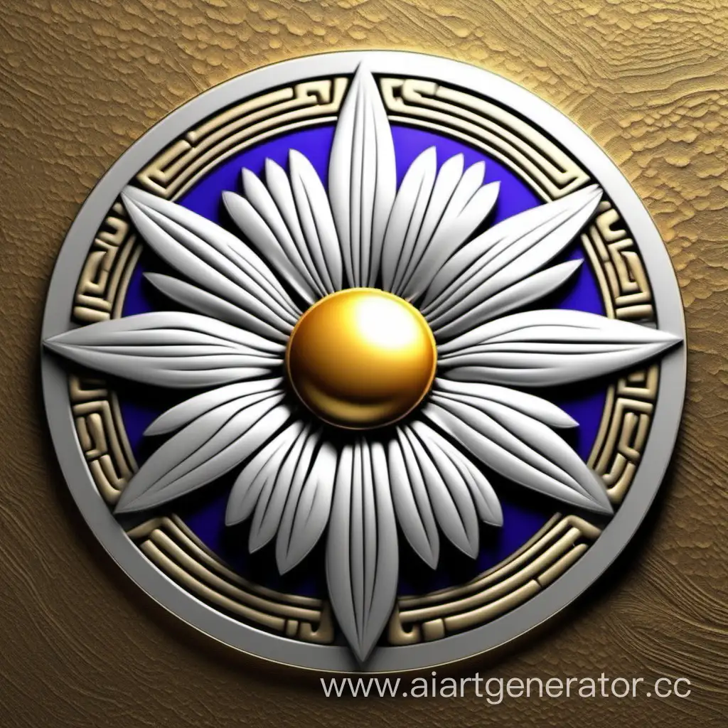 Assyrian-Style-Emblem-Featuring-Daisy-Symbol