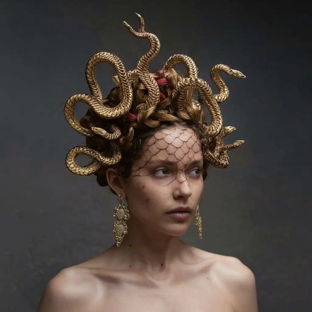 I am currently in the process of creating a wearable artwork which fuses elements from the Medusa myth, Swedish mourning jewelry made from human hair, and contemporary street safety, as a continuation of my research into escaping the gaze. The artwork takes the form of snakes, woven out of human hair. When worn on the head, they evoke Medusa, offering a talismanic form of protection by recalling her petrifying gaze. 

Offering empowerment, personal agency, and the reclamation of public space, the work challenges the male gaze and traditional gender dynamics. I wish for the work to open up for conversation on women's experiences, safety, and autonomy within societal power dynamics.
