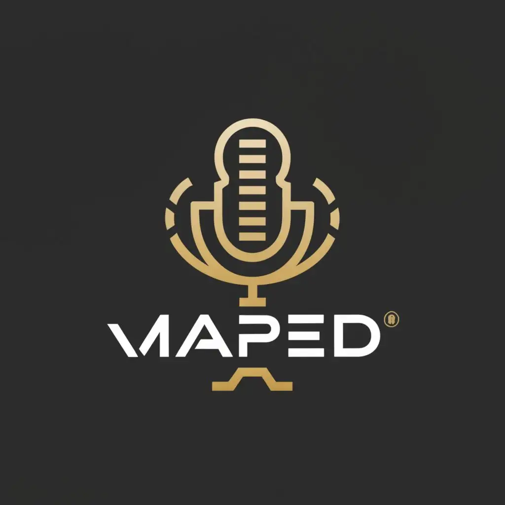 a logo design,with the text "MAAPED", main symbol:studio recording,Moderate,clear background