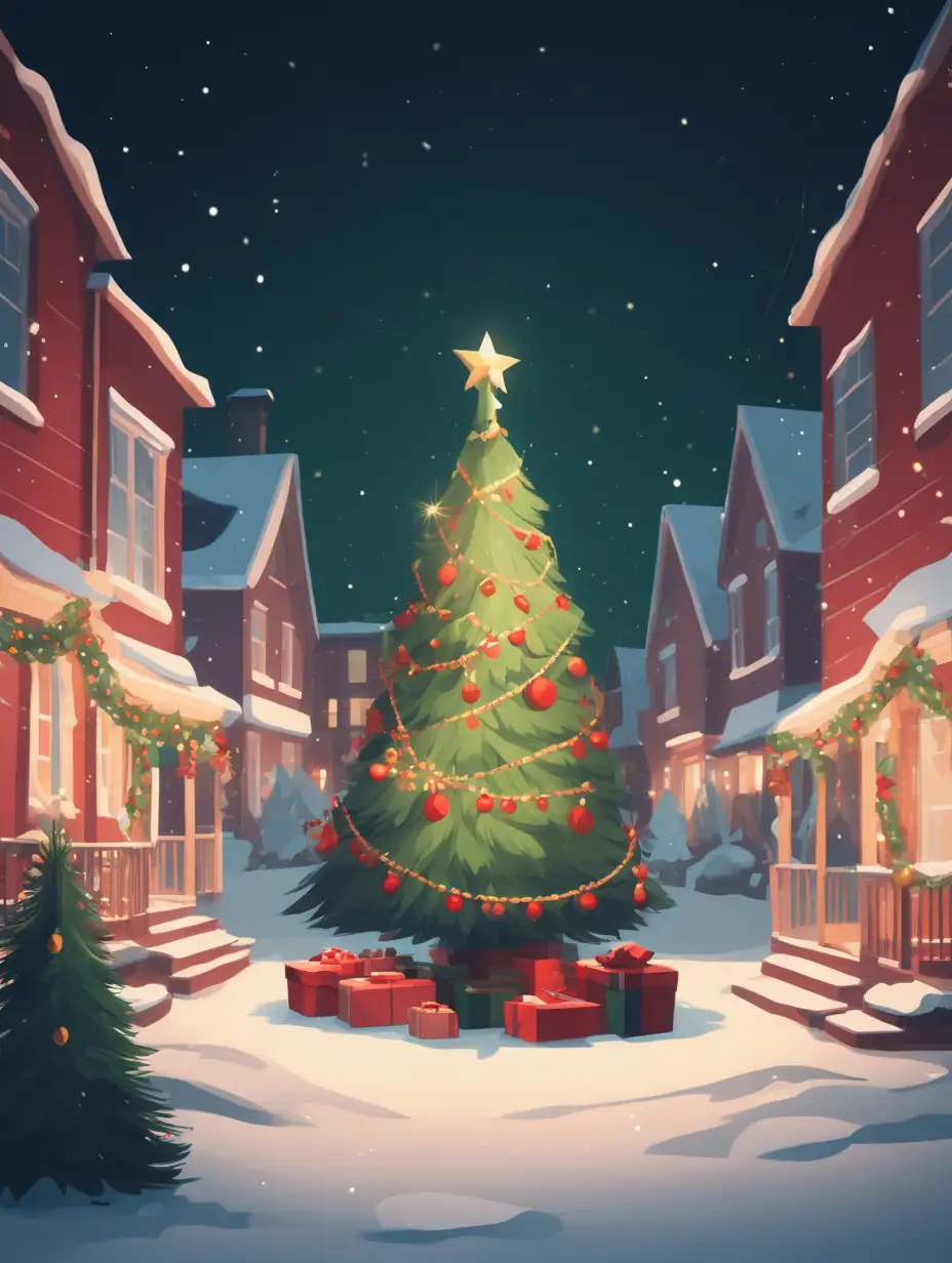 A christmas-like background without to much in the middle
