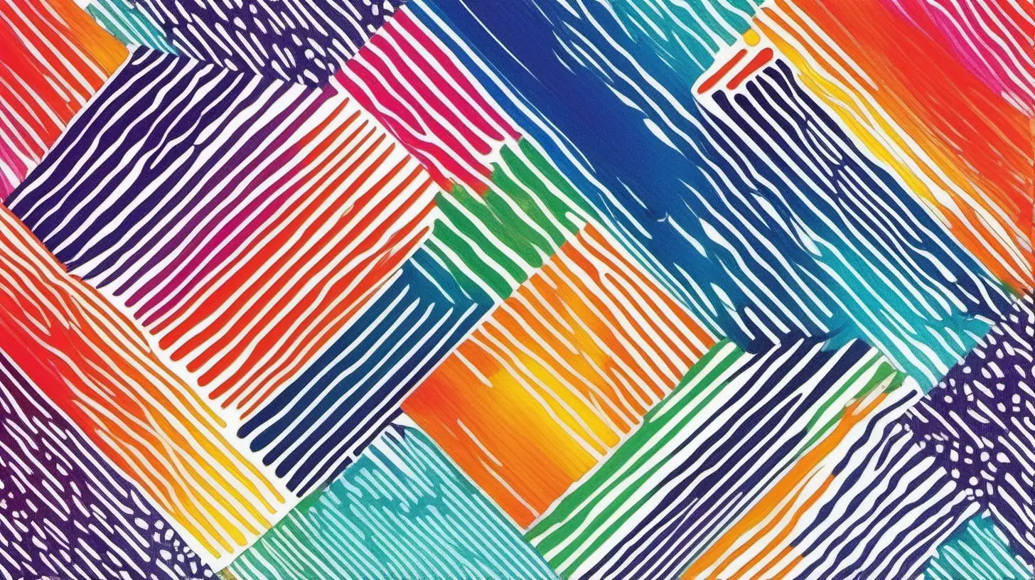 Vibrant Abstract Pattern on White Background