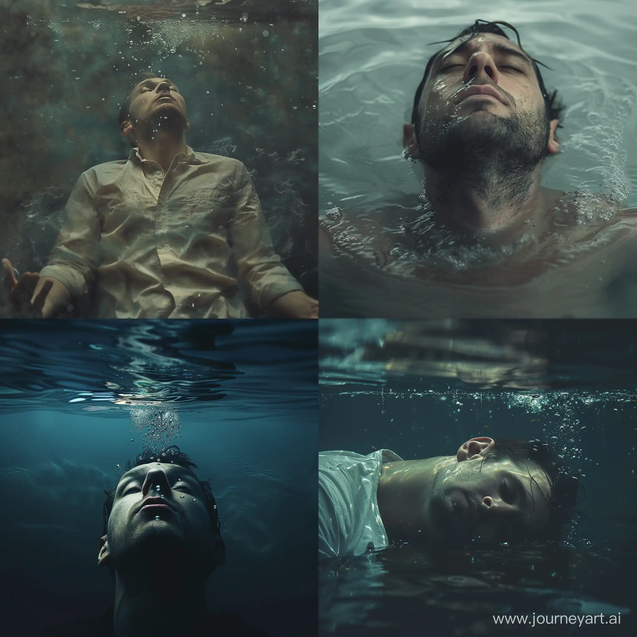 Desperate-Man-Drowning-in-Thoughts-Conceptual-AI-Art