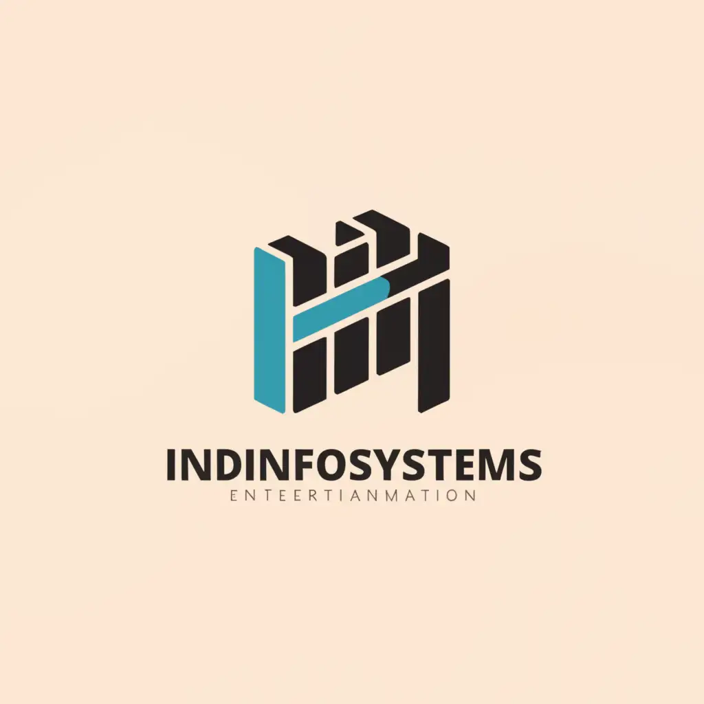 a logo design,with the text "indicinfosystems", main symbol:iis,Minimalistic,be used in Entertainment industry,clear background