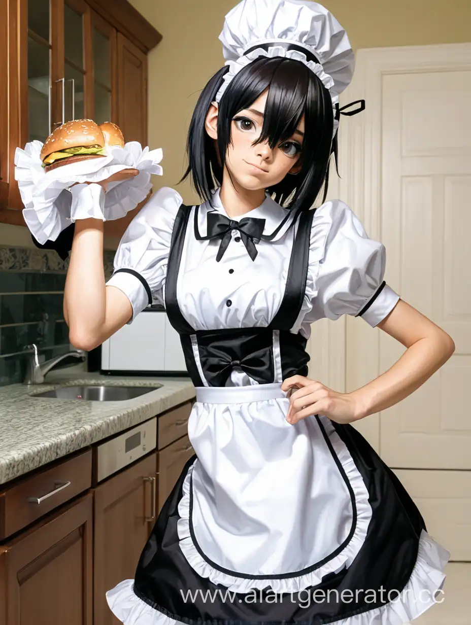 Playful-Maid-Costume-Portrait