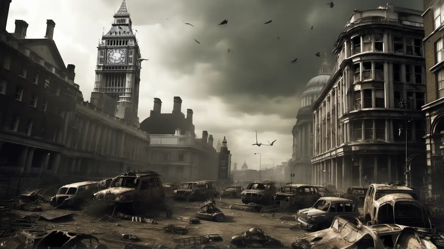 War torn, post-apocalyptic London 